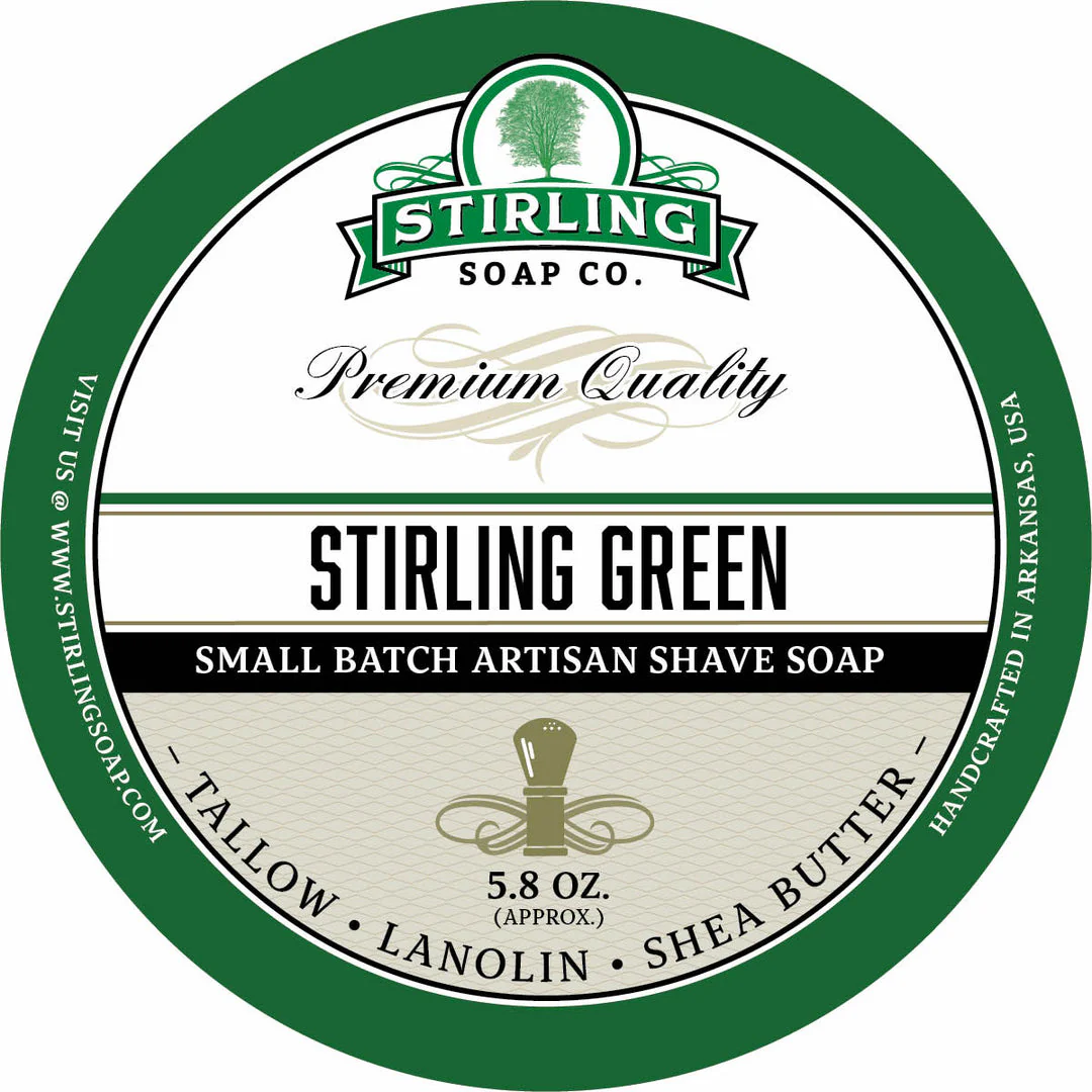 Stirling Soap Company Stirling Green Shave Soap 5.8oz - Image 2