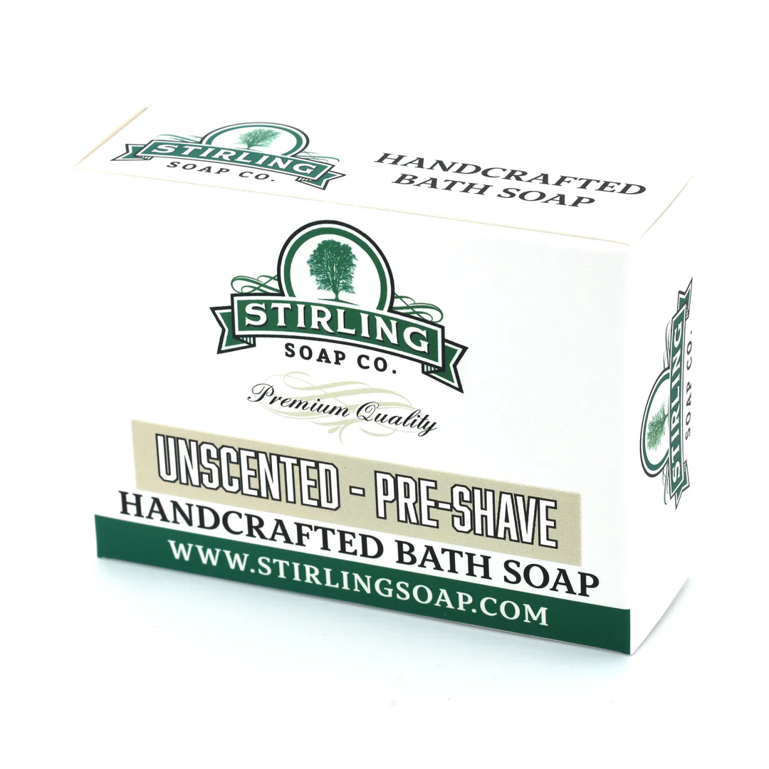 Stirling Soap Company Unscented Pre-Shave Soap 5.5oz