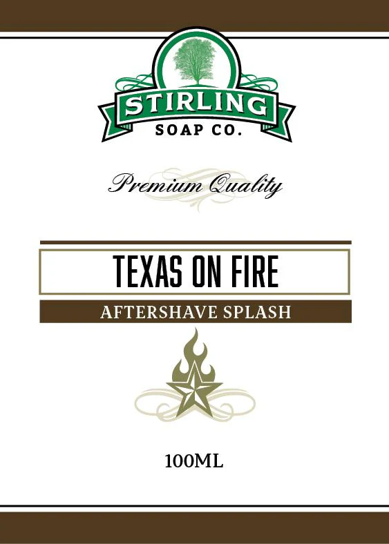 Stirling Soap Company Texas on Fire Aftershave Splash 100ml - Image 2