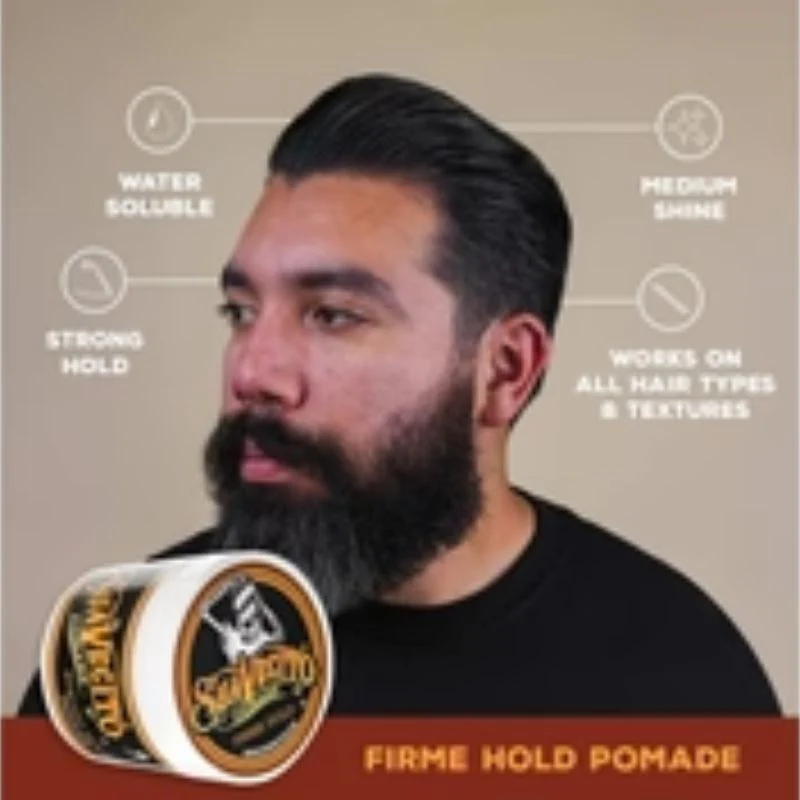 Suavecito - Firme Hold Pomade - Strong Hold - Medium Shine - 4oz - Image 4