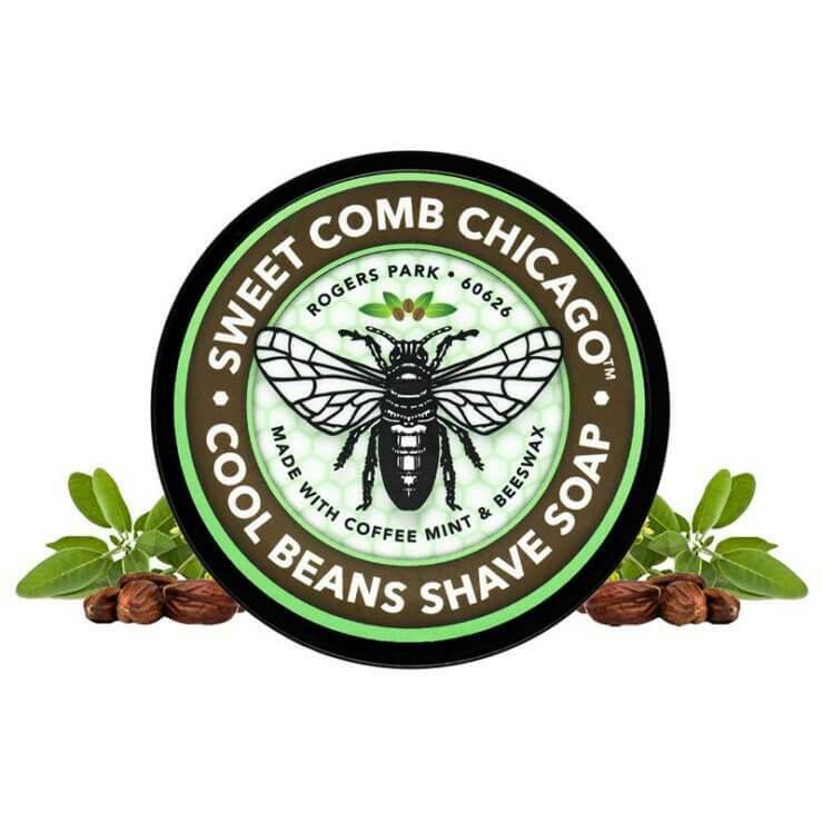 Sweet Comb Chicago All Natural Cool Beans Shave Soap - Image 3