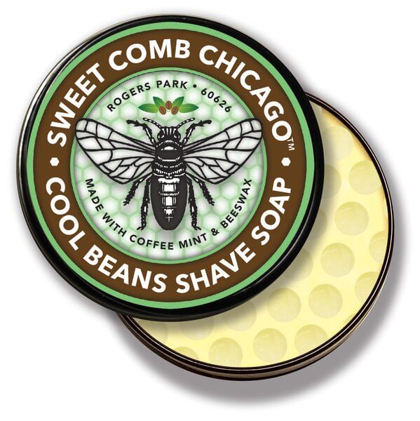 Sweet Comb Chicago All Natural Cool Beans Shave Soap - Image 5