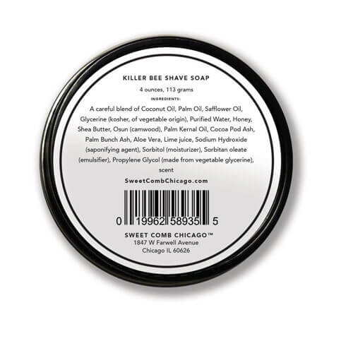Sweet Comb Chicago - All Natural Shave Soap - Killer Bee - Image 4
