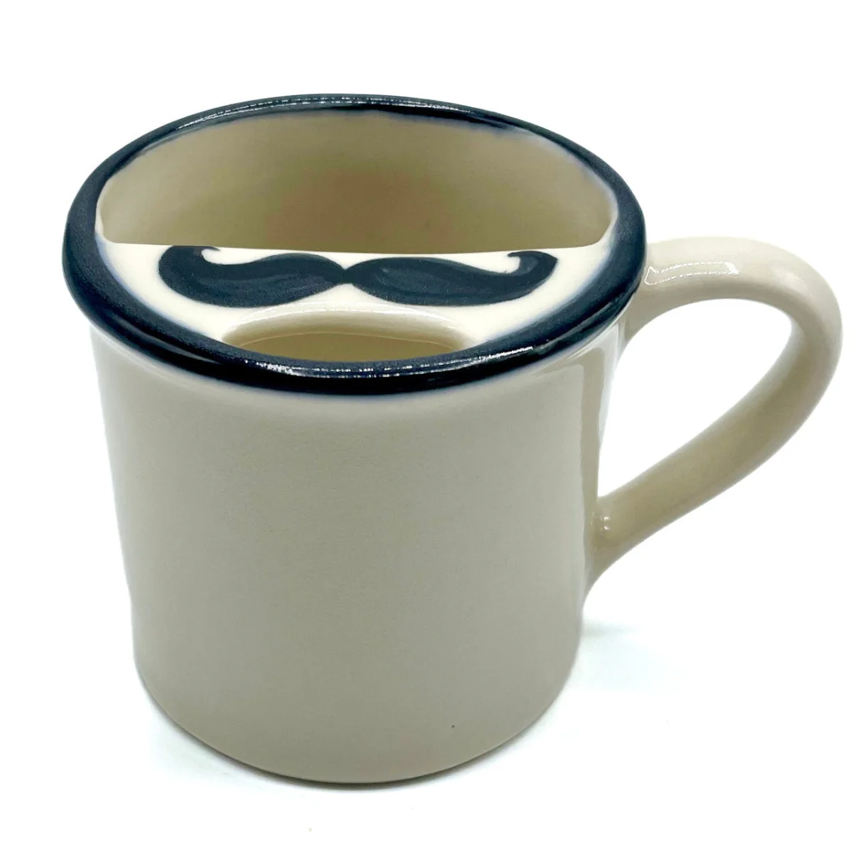 Taconic Ivory Mustache Stoneware Guard Mug