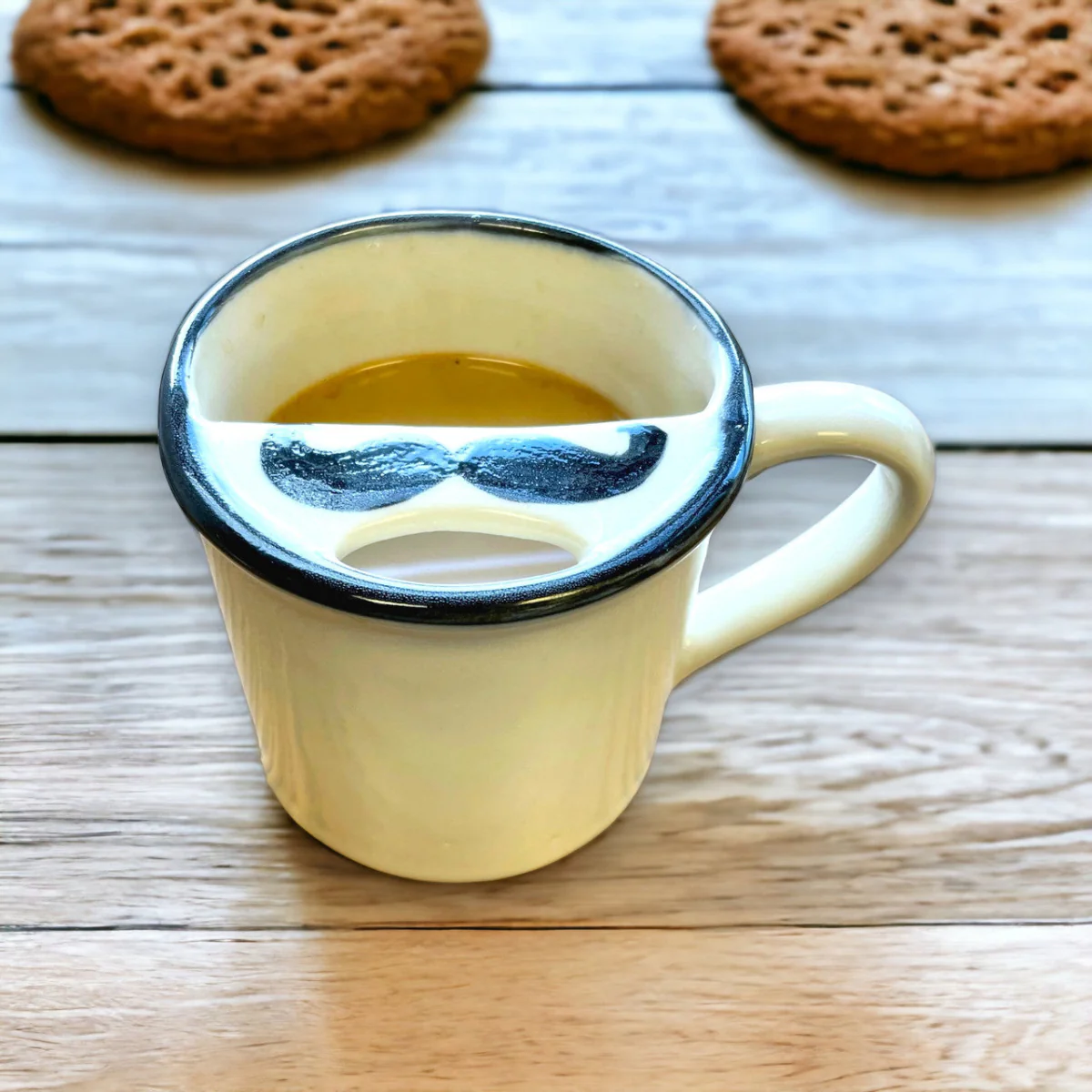 Taconic Ivory Mustache Stoneware Guard Mug - Image 4