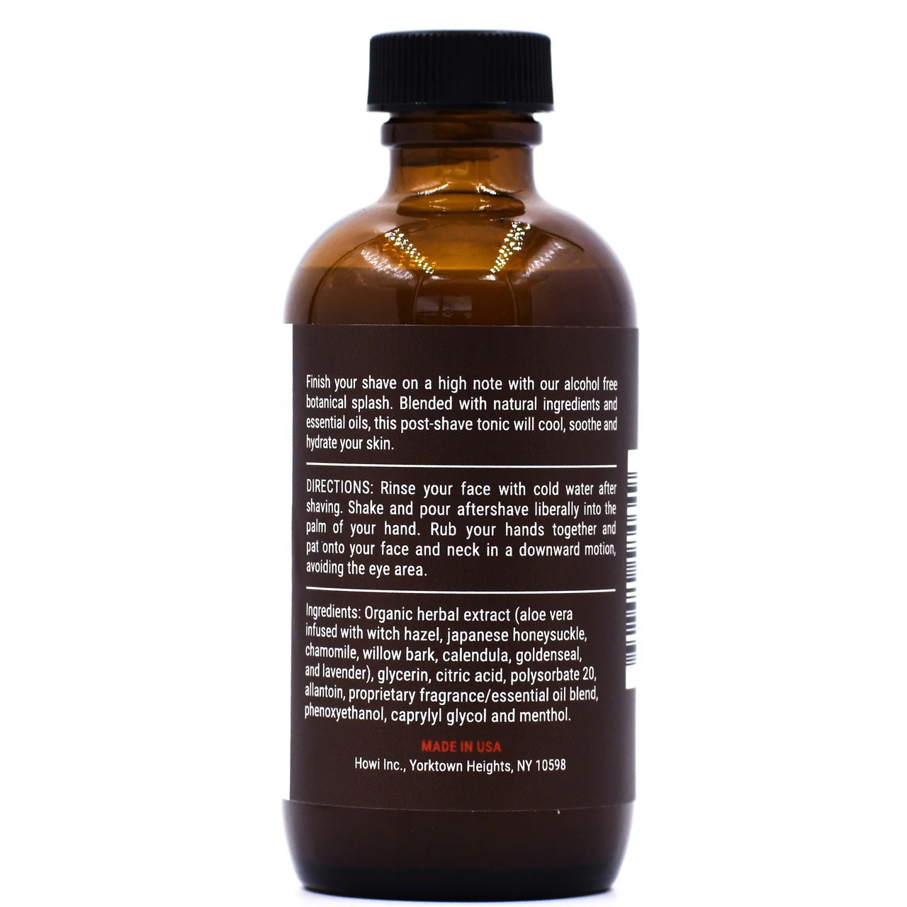 Taconic Bay Rum Botanical Aftershave Splash 4oz - Image 2