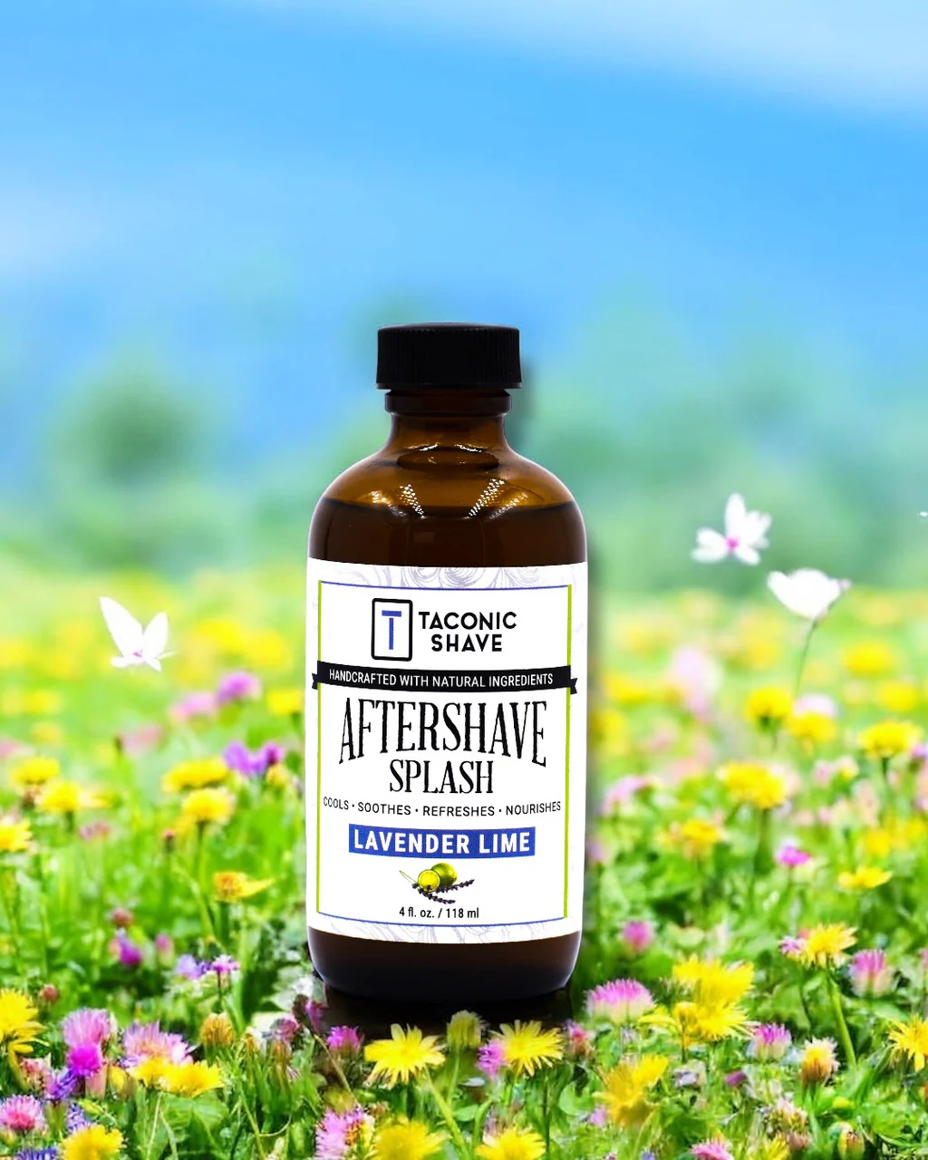 Taconic Lavender Lime Botanical Aftershave Splash 4oz - Image 3