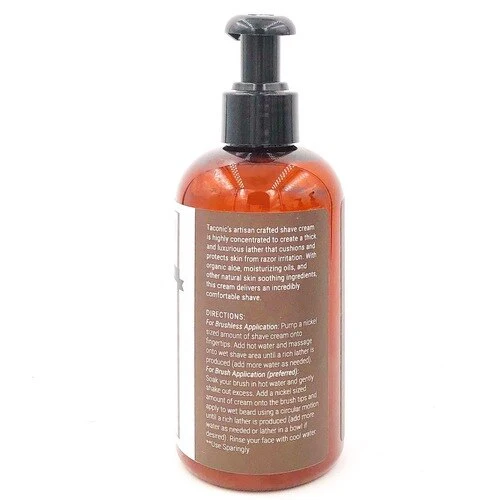 Taconic -  Bay Rum - Shave Cream In 8 Oz. Pump Bottle - Image 2