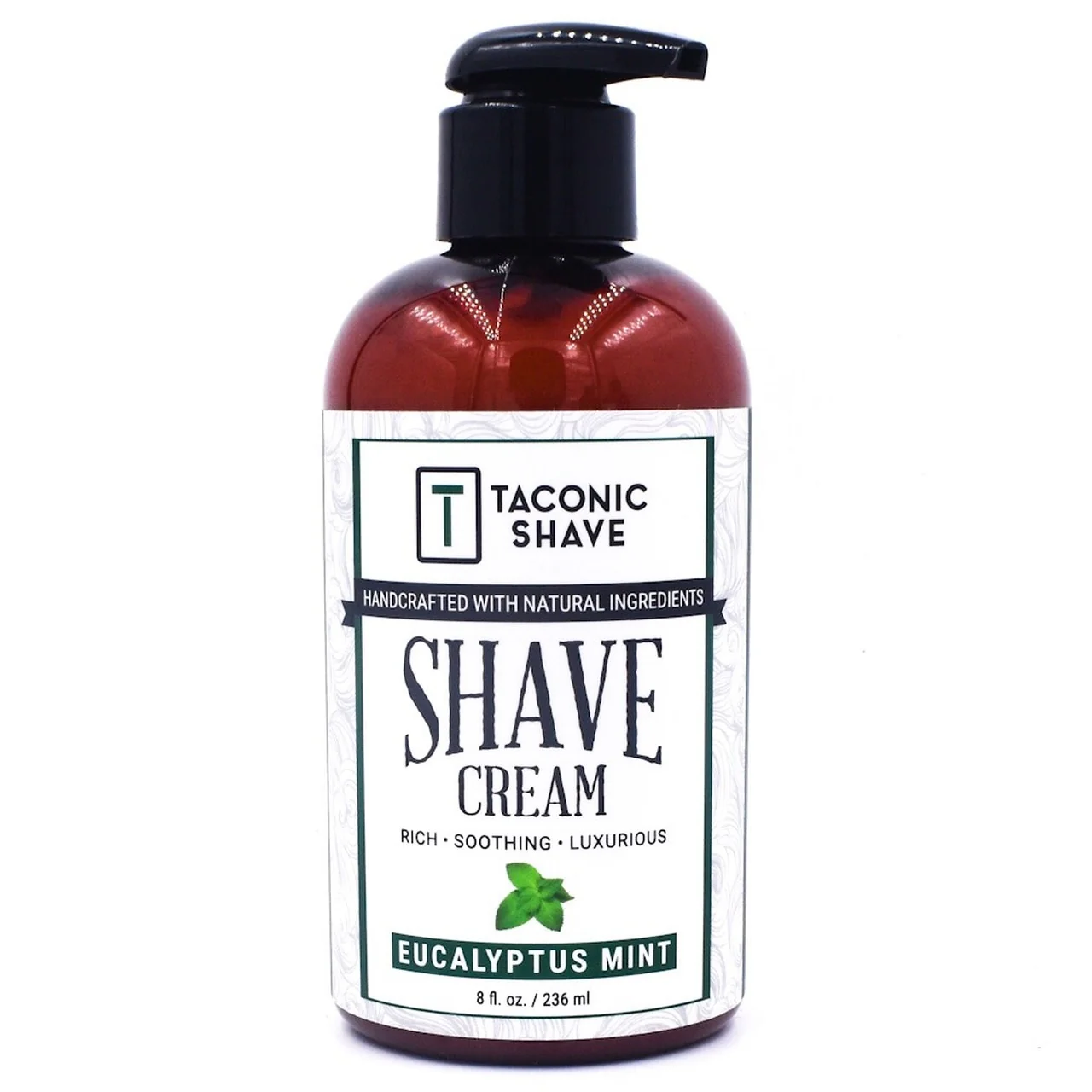 Taconic - Eucalyptus Mint - Shave Cream In 8 Oz. Pump Bottle