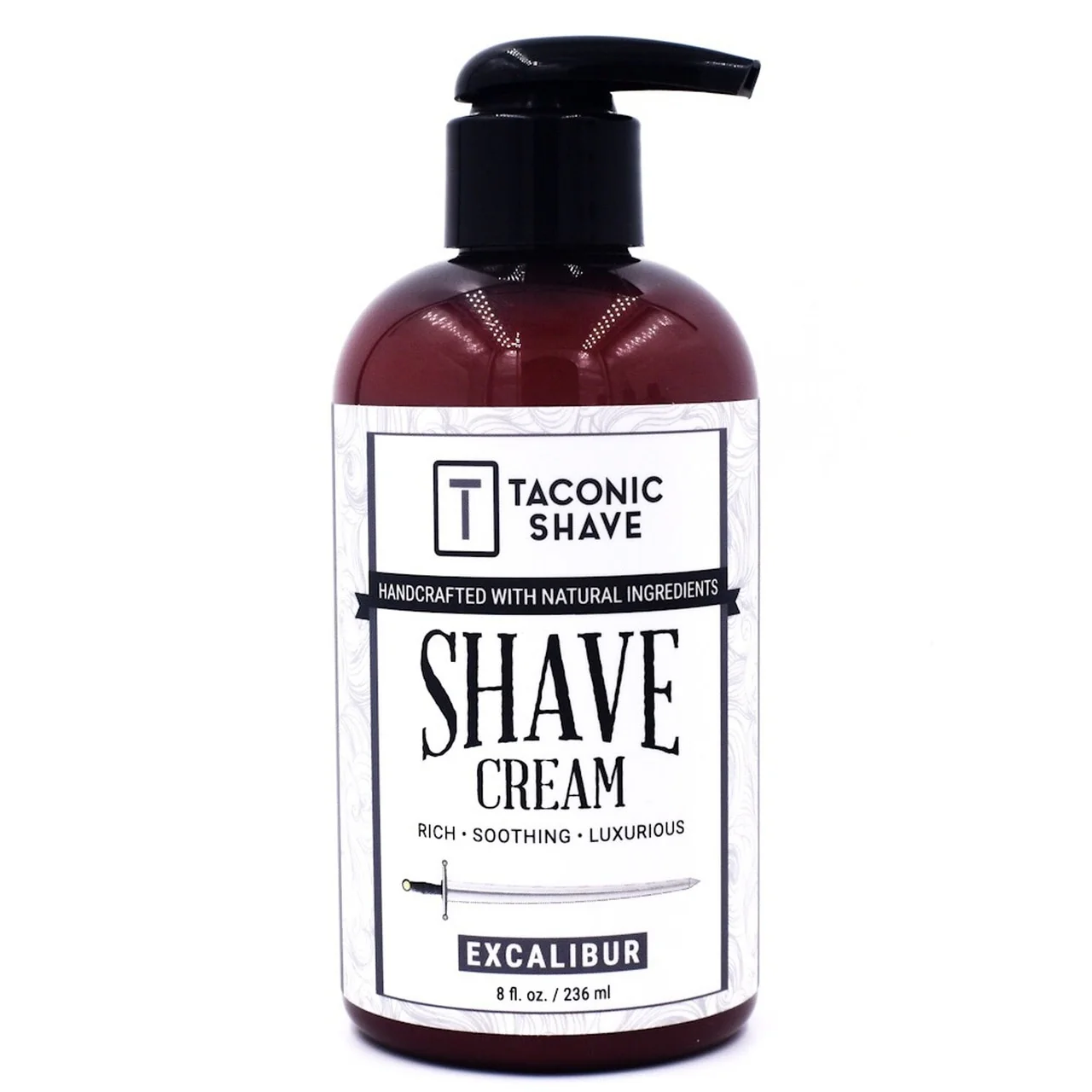 Taconic - Excalibur - Shave Cream In 8 Oz. Pump Bottle