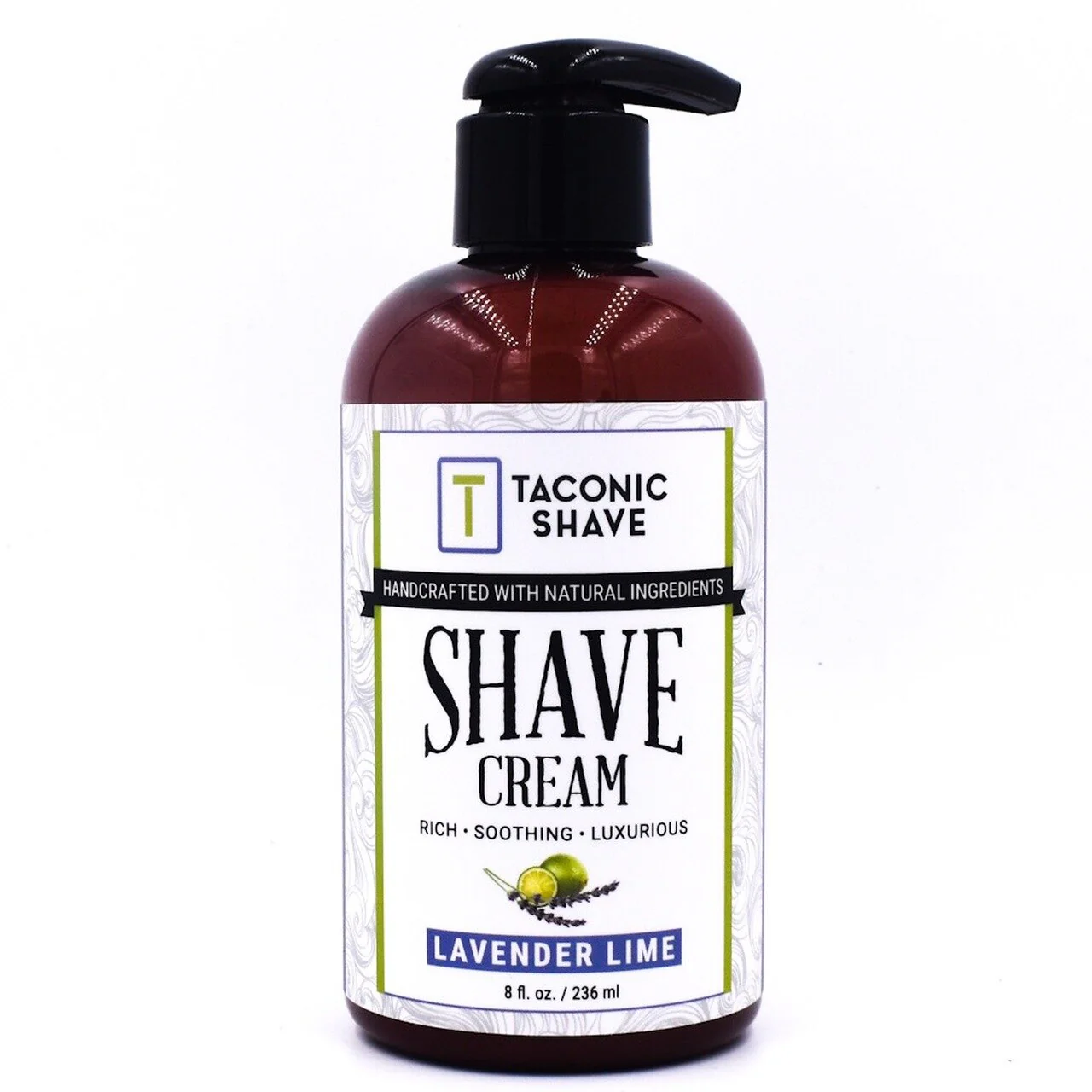 Taconic - Lavender Lime - Shave Cream In 8 Oz. Pump Bottle
