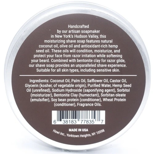 Taconic - Bay Rum - Shaving Soap With Hemp Seed Oil - Image 2