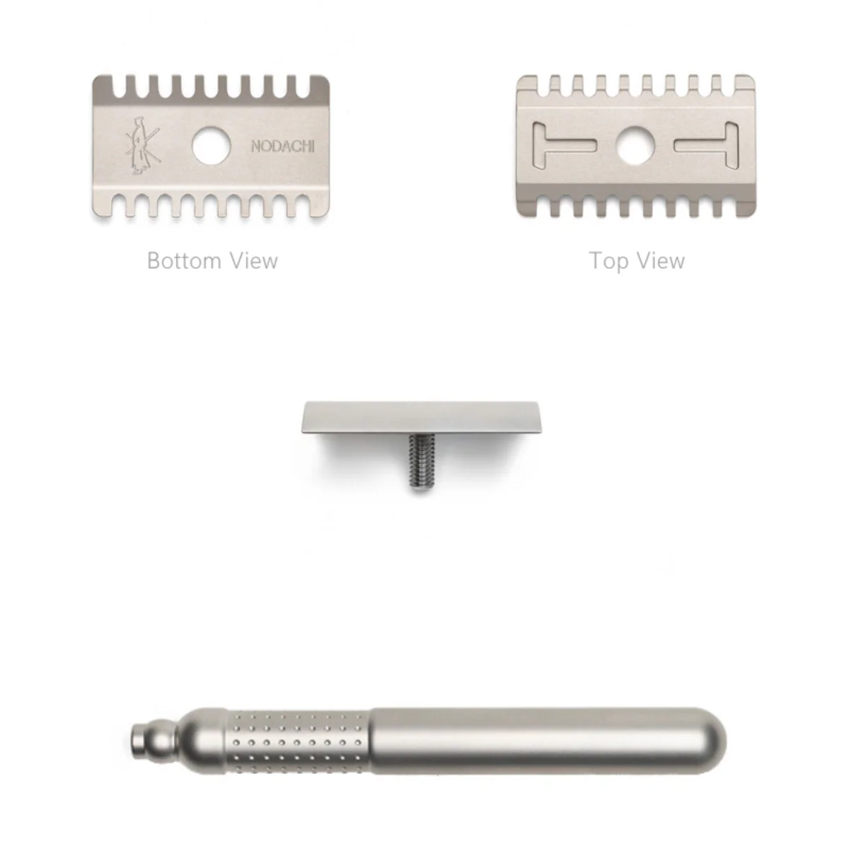 Tatara Masamune Nodachi Stainless Steel Open Comb Double Edge Safety Razor Matte - Image 3