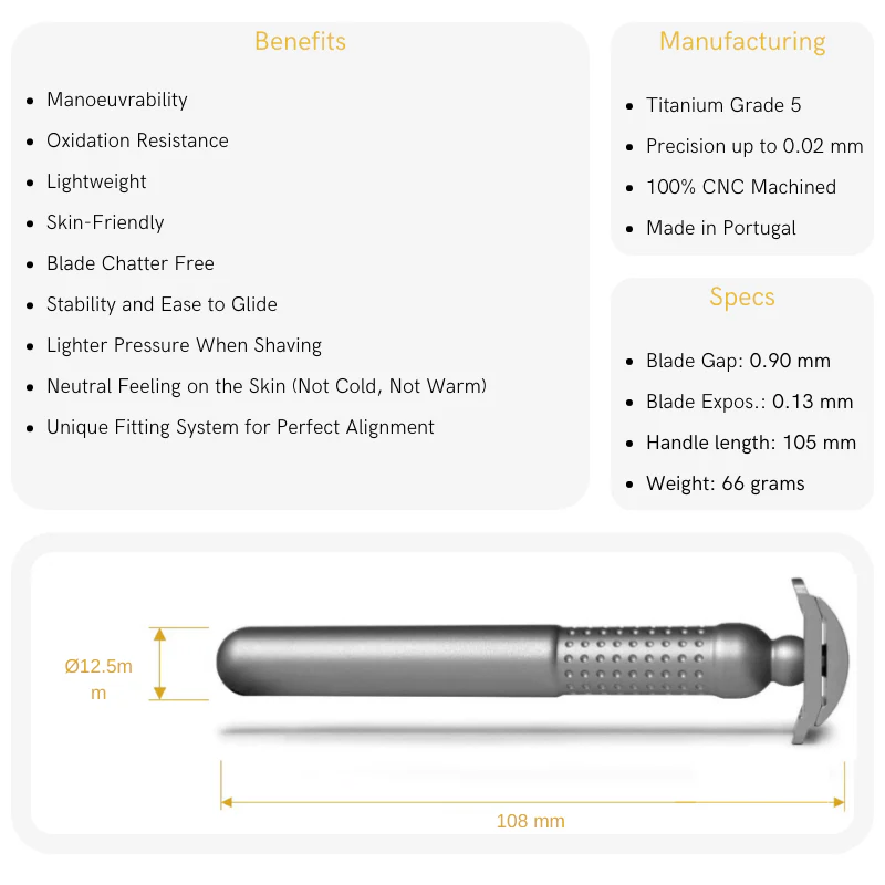 Tatara - Titanium Masamune Nodachi - Double Edge Safety Razor - Image 2