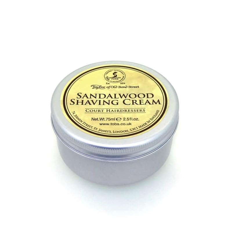 Taylor of Old Bond Street - Sandalwood Shaving Cream - Travel Size 75ml - Image 3