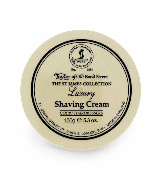 Taylor of Old Bond Street - St. James Luxury Shaving Cream for Sensitive Skin - 5.3oz