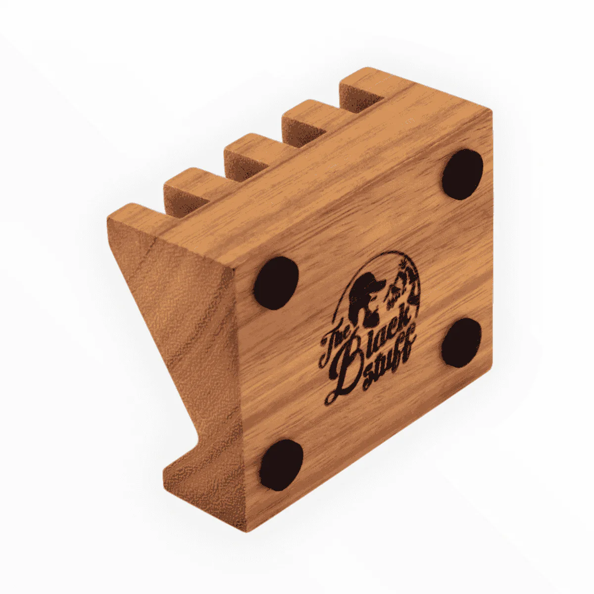 The Black Stuff Diagonal Teak Soap Dish - Image 2