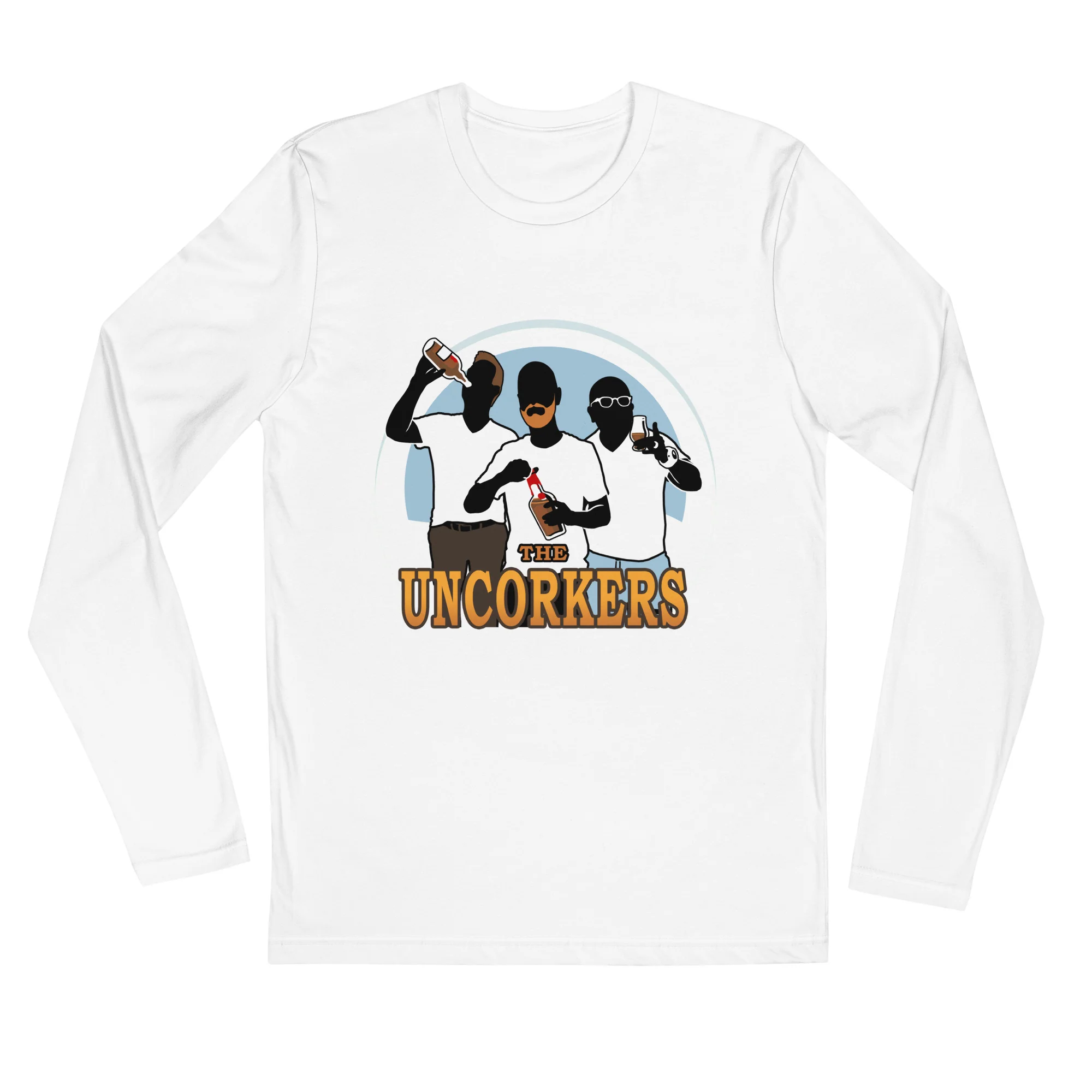 The Uncorkers Long Sleeve Fitted Crew T-Shirt - Image 3