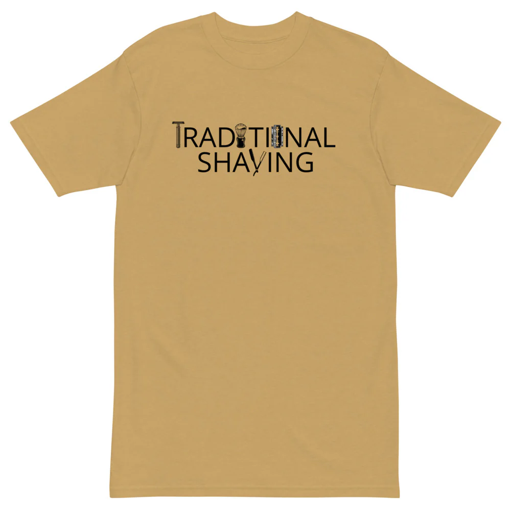 Traditional Shaving Men’s Premium Heavyweight Tee - Image 4