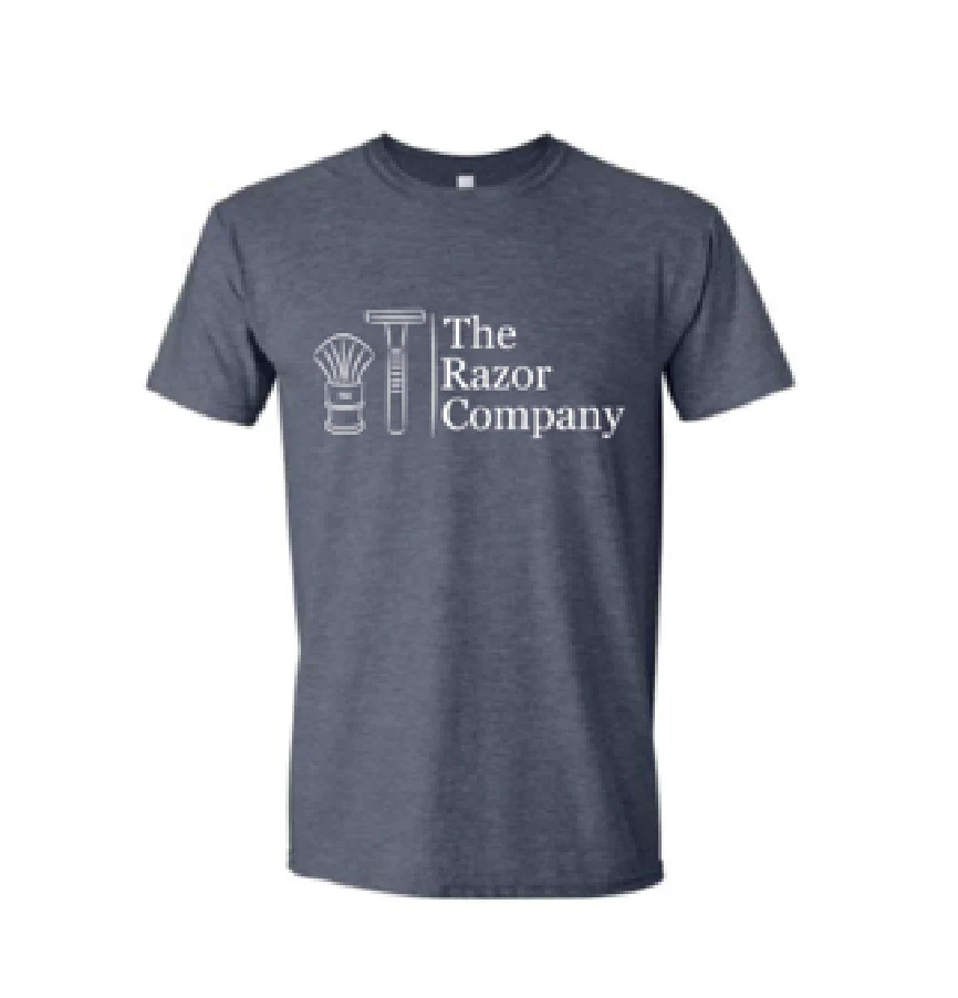 TRC Logo T-SHIRT Heather Navy Soft Tee