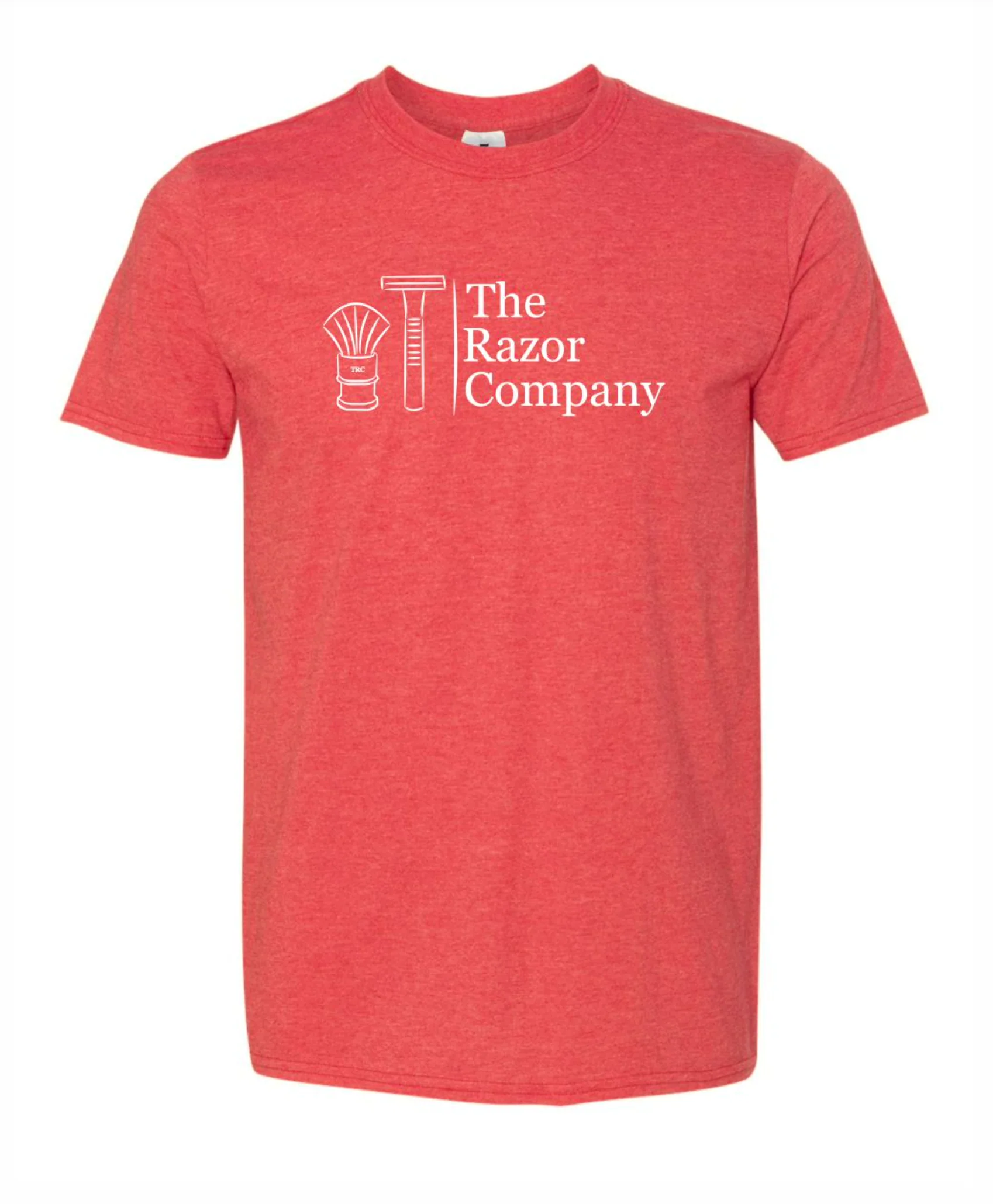 TRC Logo T-SHIRT Heather Red Soft Tee