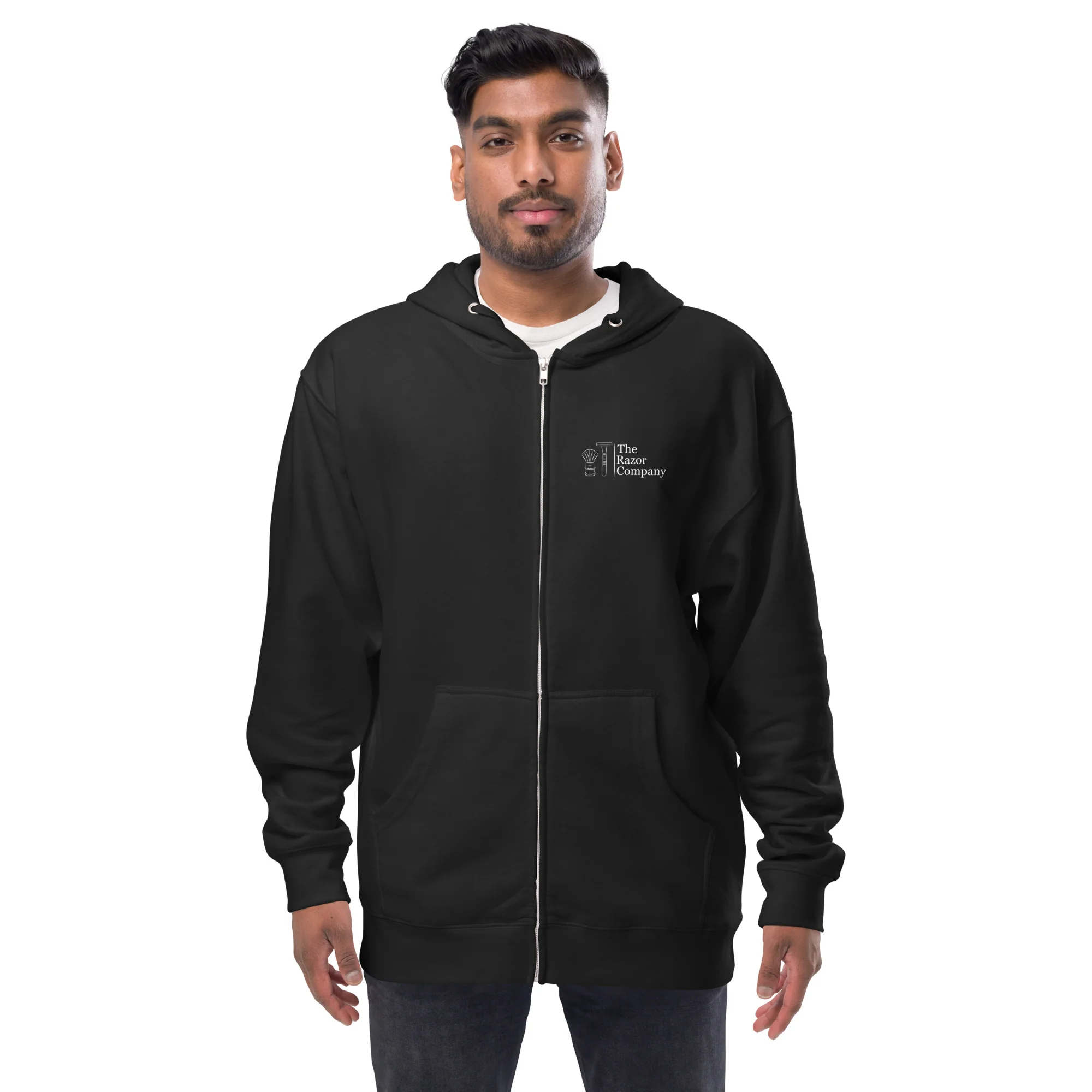 TRC Logo Unisex Fleece Zip Up Hoodie - Image 3