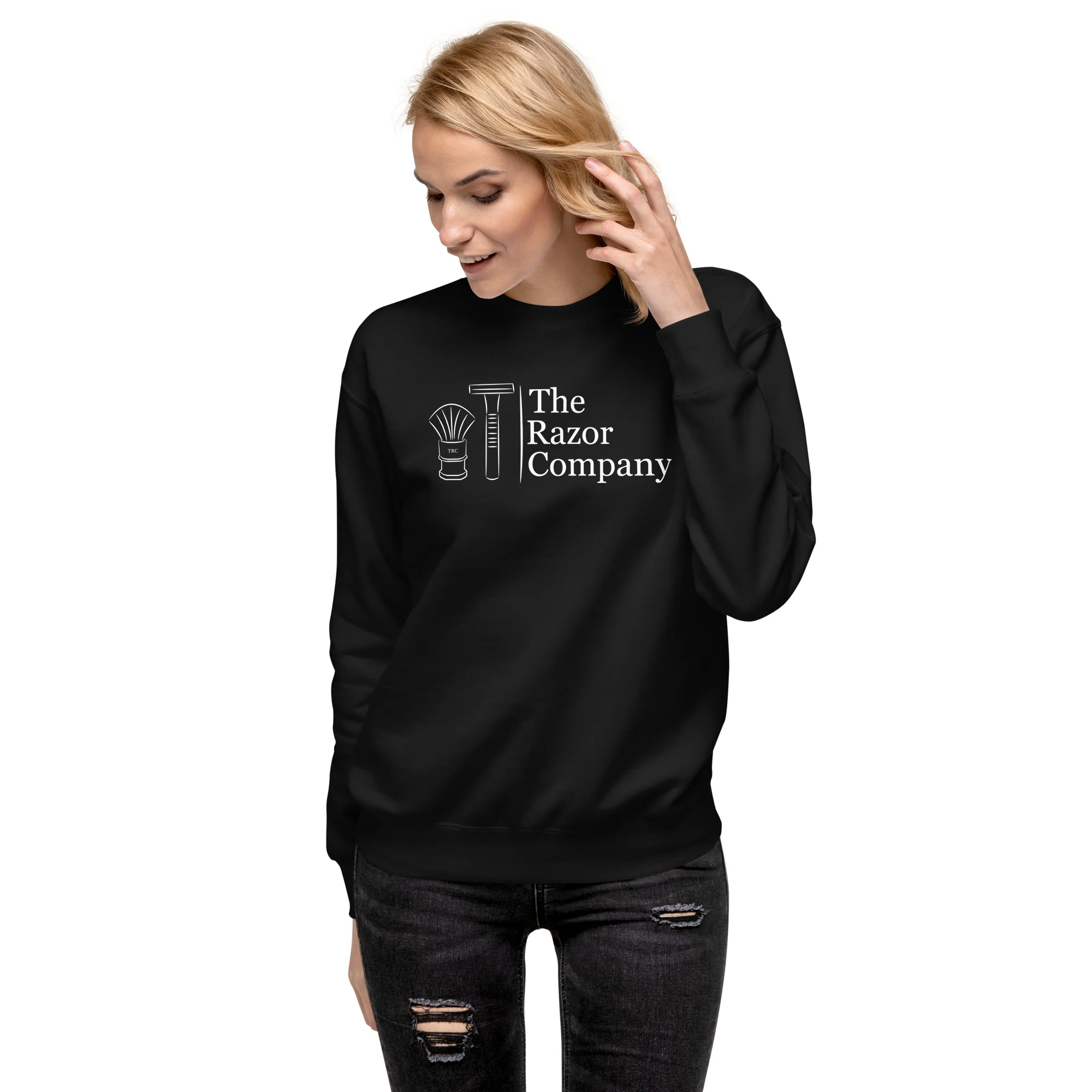 TRC Logo Unisex Premium Crewneck Sweatshirt - Image 3
