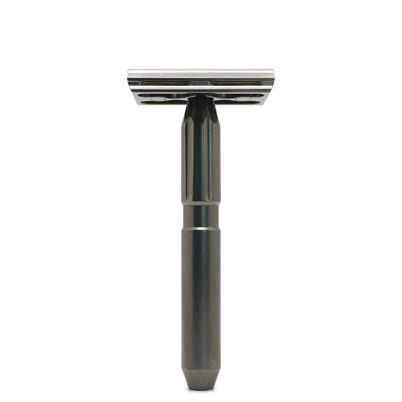 TRC - Stainless Steel Double Edge Safety Razor - Tumbled - - Image 3