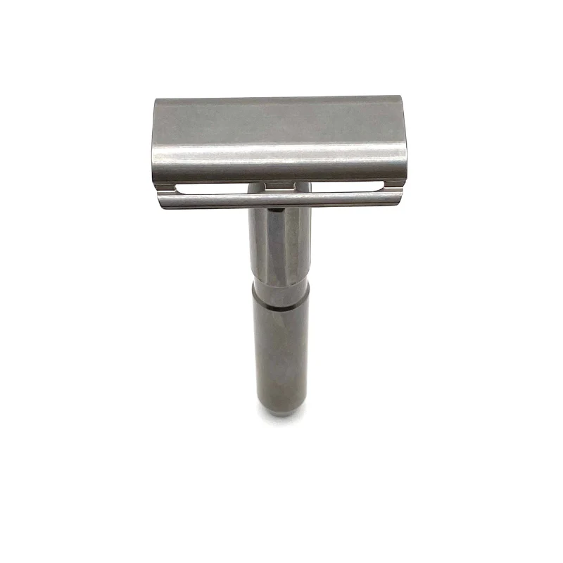 TRC - Stainless Steel Double Edge Safety Razor - Tumbled - - Image 4