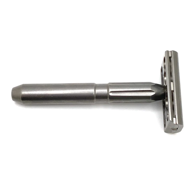 TRC - Stainless Steel Double Edge Safety Razor - Tumbled - - Image 7