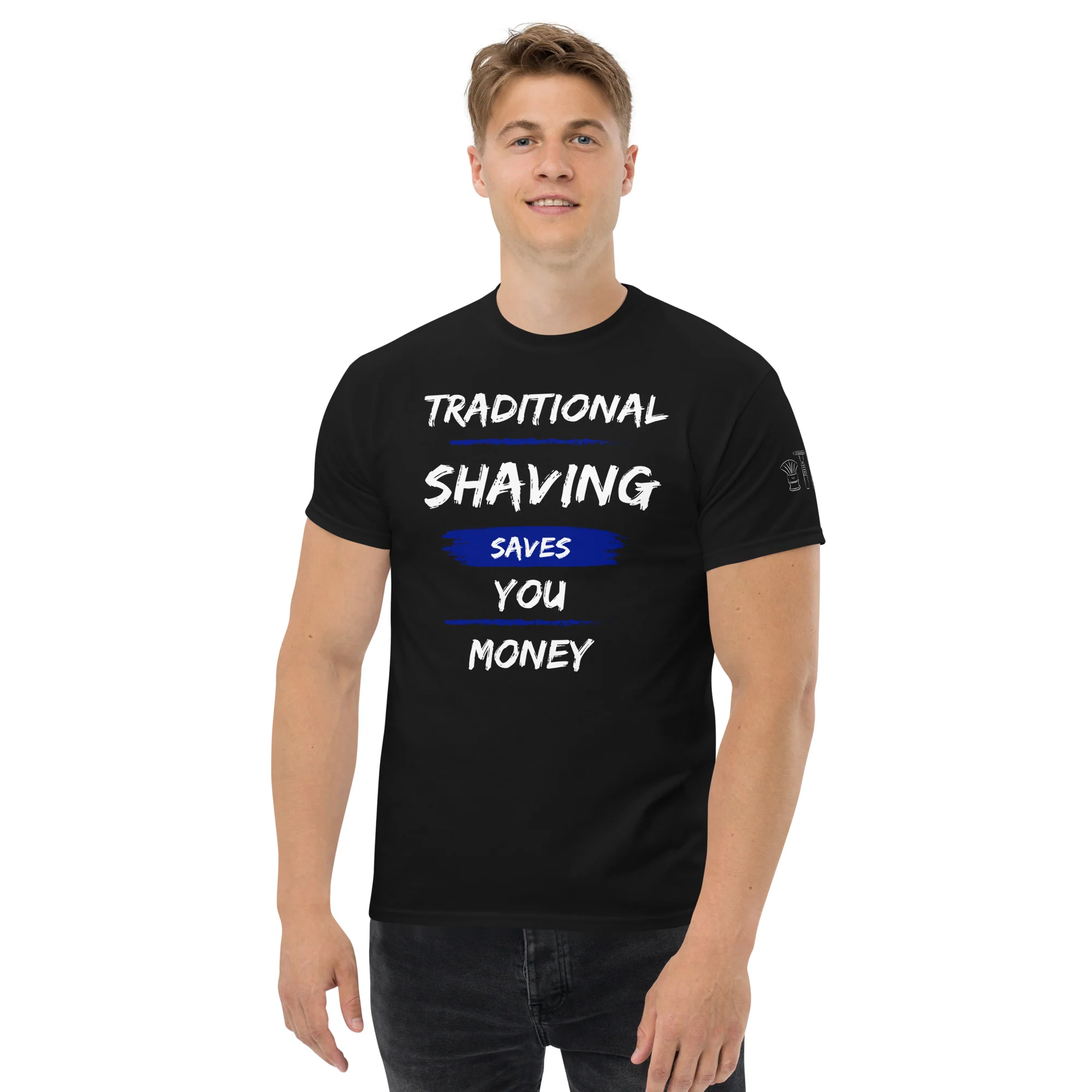 TRC Traditional Shaving Saves You Money Classic T-Shirt - Image 2