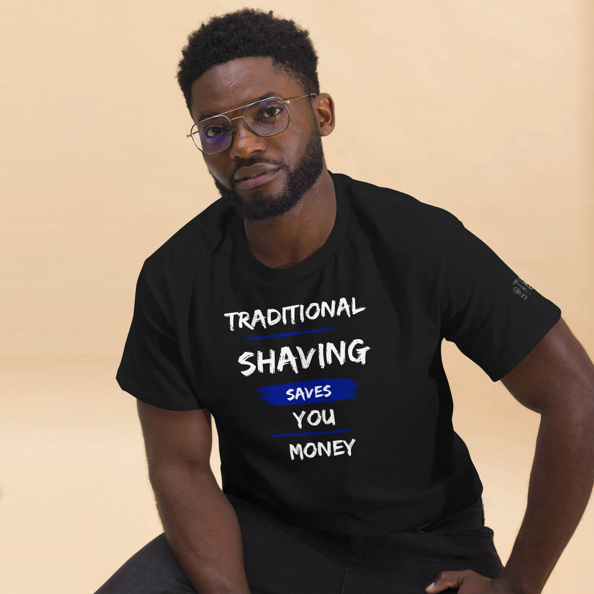 TRC Traditional Shaving Saves You Money Classic T-Shirt - Image 6