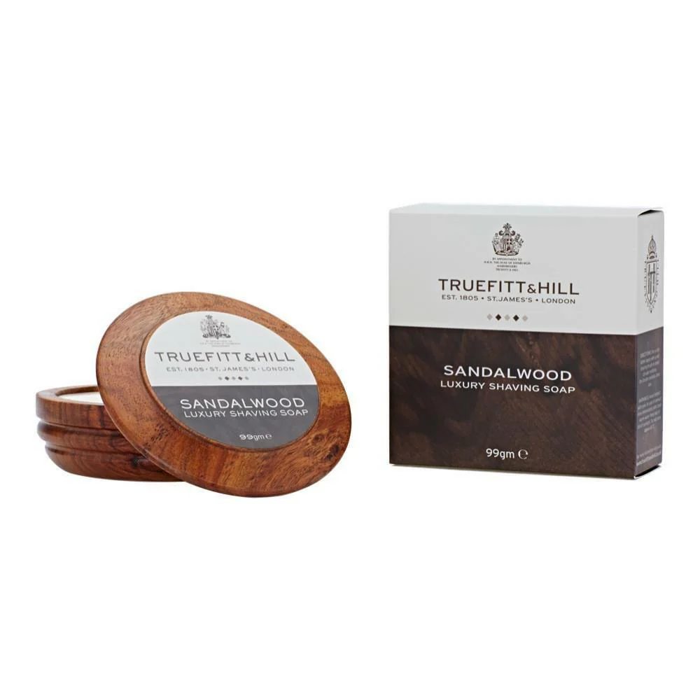 Truefitt & Hill - Sandalwood - Shaving Soap in Wooden Bowl - 99g - Image 2