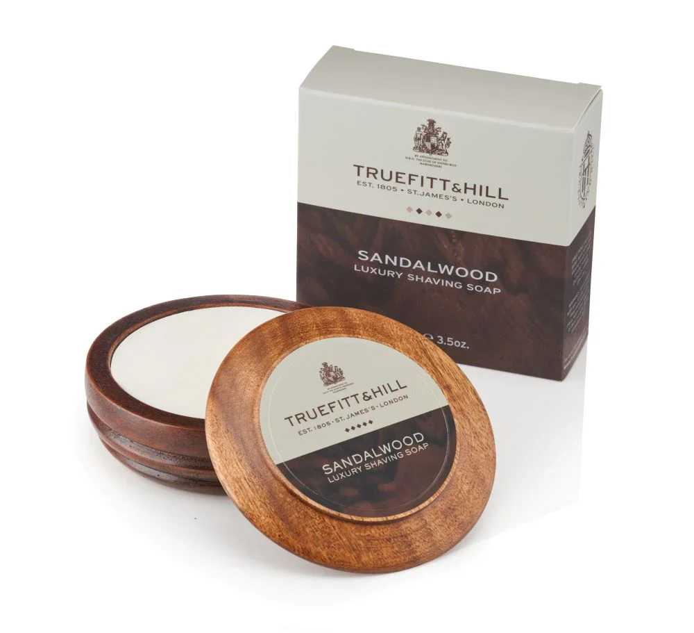 Truefitt & Hill - Sandalwood - Shaving Soap in Wooden Bowl - 99g - Image 3