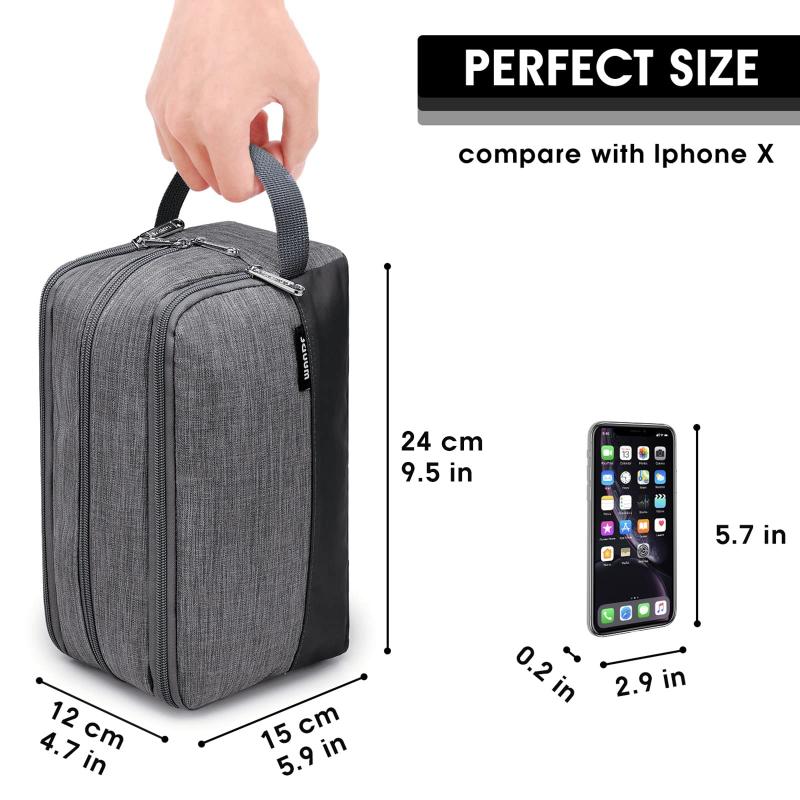 Wandf - Shaving and Grooming Travel Dopp Kit - Denim Grey - Image 2