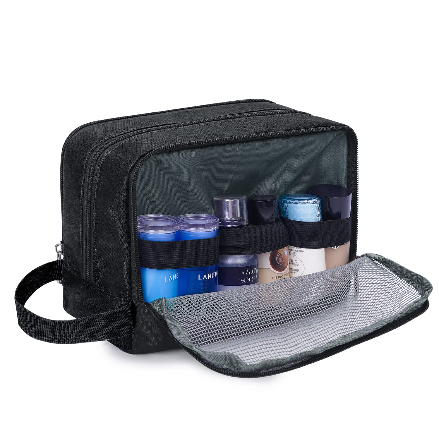 Wandf - Shaving and Grooming Travel Dopp Kit - Pure Black - Image 2