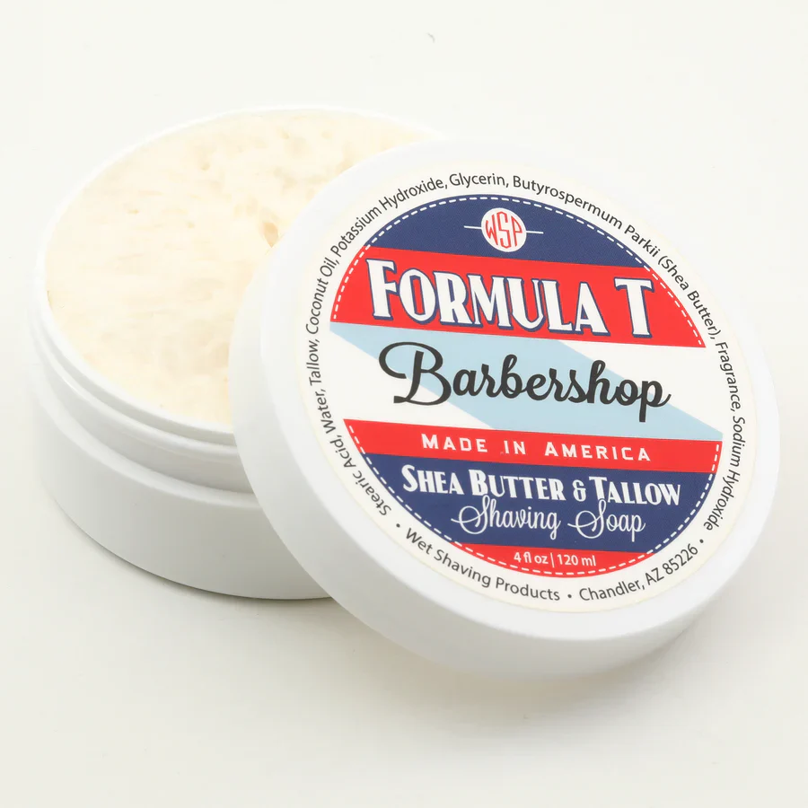 Wet Shaving Products Barbershop Formula T Shave Soap 4oz - Image 2