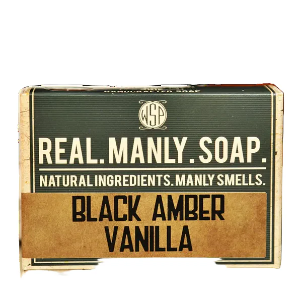 Wet Shaving Products Black Amber Vanille Bar Soap 4.5oz - Image 2