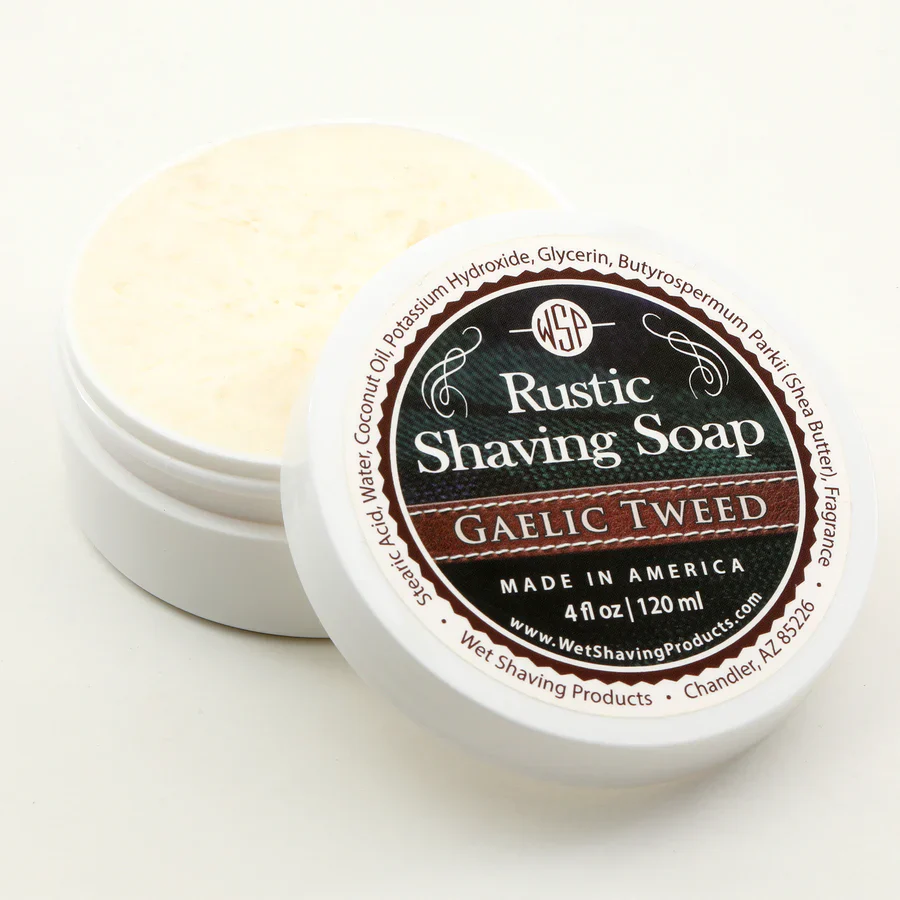 Wet Shaving Products Gaelic Tweed Rustic Shaving Soap 4oz - Image 2