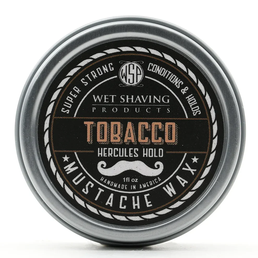 Wet Shaving Products Mustache Wax Hercules Hold Tobacco 1oz
