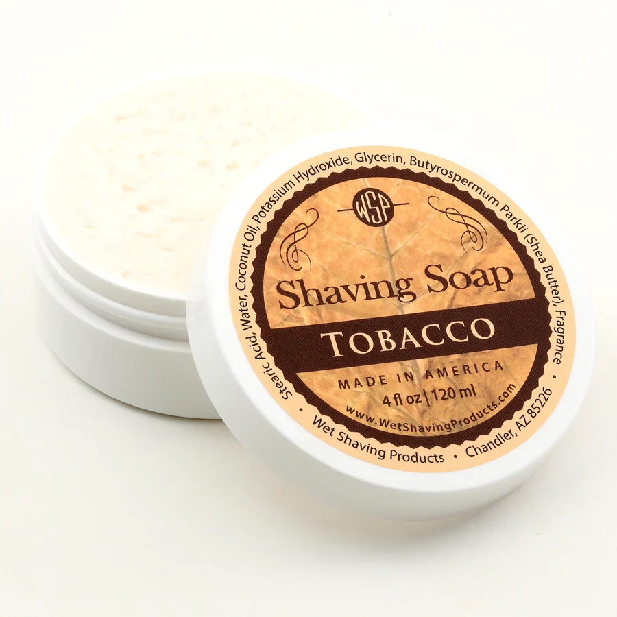 Wet Shaving Products Tobacco Rustic Shaving Soap 4oz - Image 2
