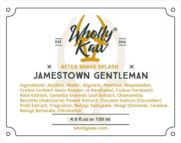 Wholly Kaw - Jamestown Gentleman - Aftershave Splash - Image 2